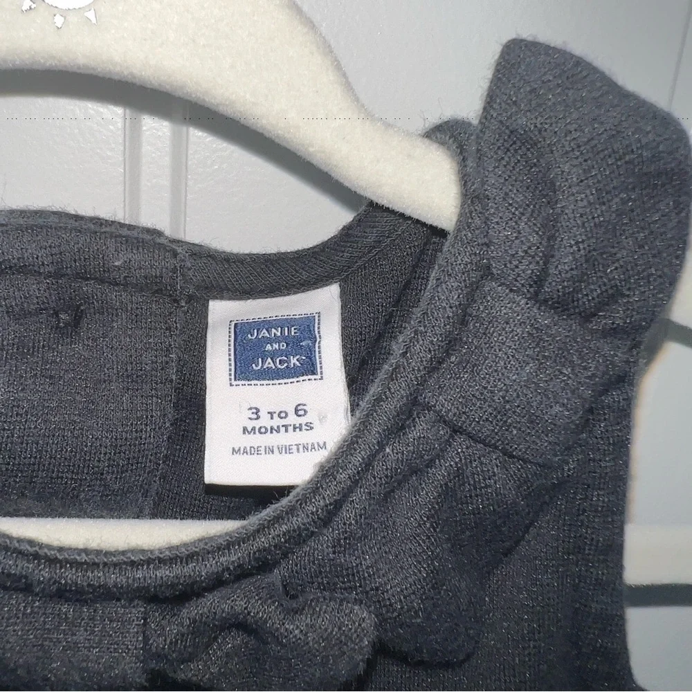 Janie and Jack Baby Plaid Organza Dress Size 3-6 Months
